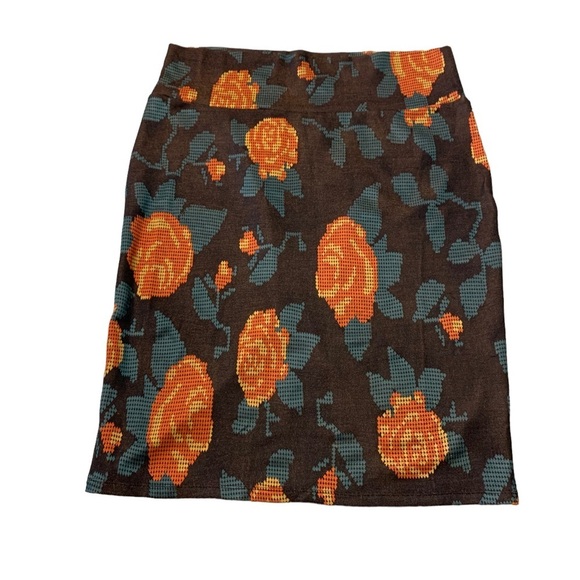 Lularoe | Skirt Large Color Print Form Fitting Flattering Size XL - Picture 2 of 8